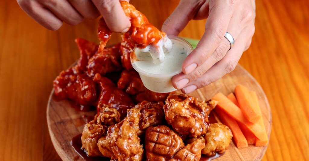 Baked chicken wings